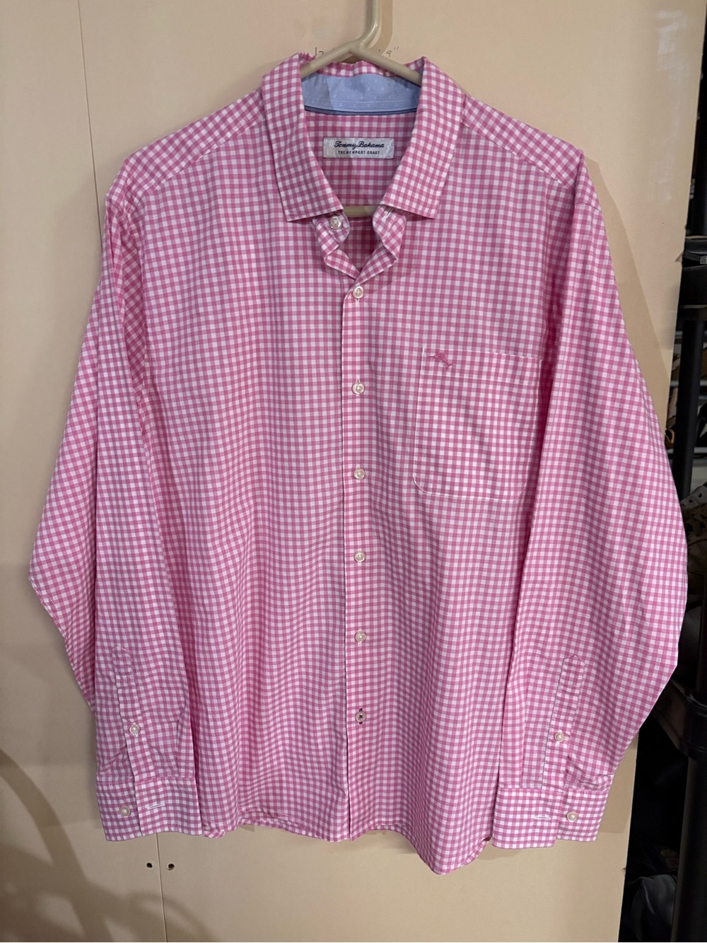 Tommy Bahama Pink Gingham Button-Down Shirt